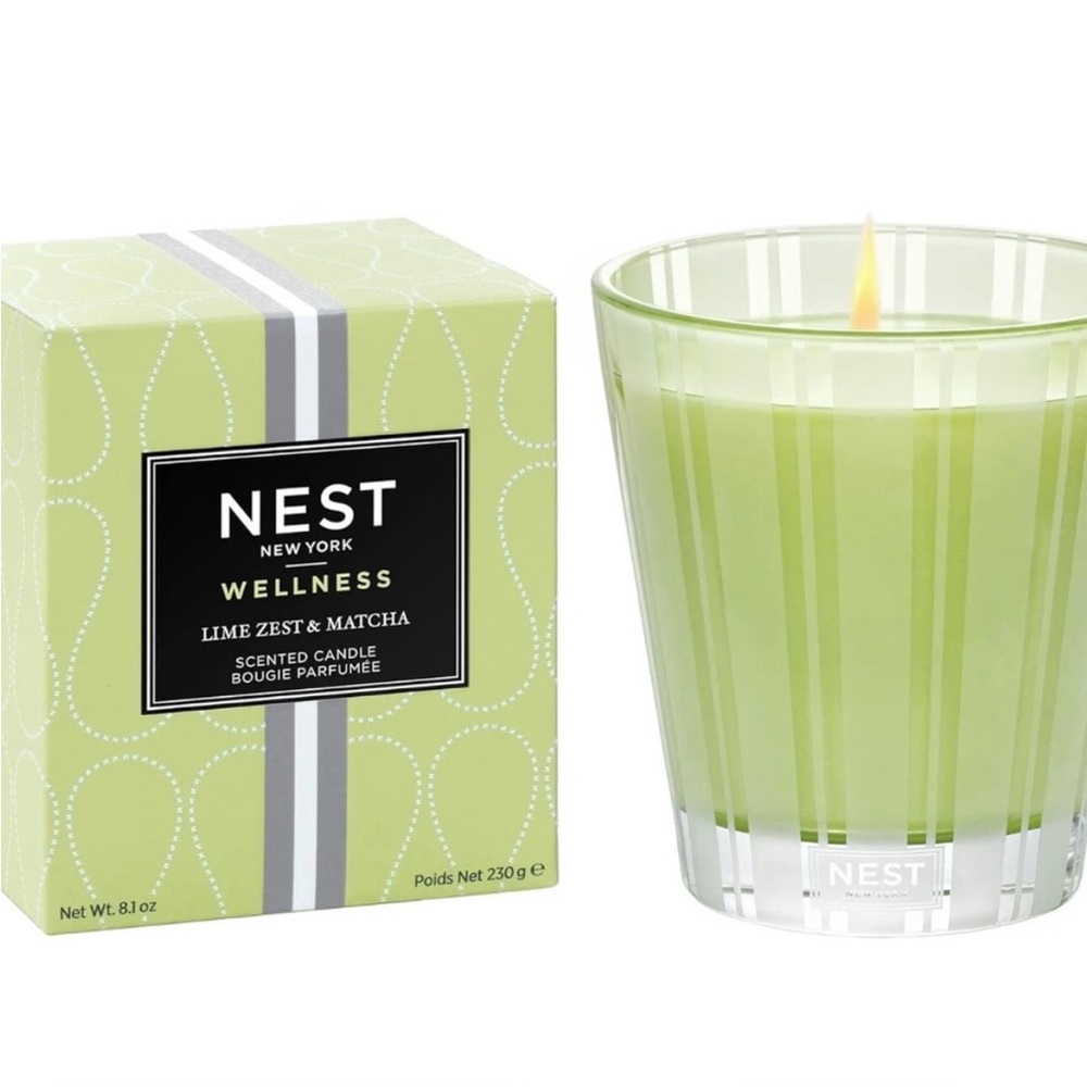 NWT Nest New York Wellness Lime Zest & Matcha Scented Candle Bougie 8.1 Oz